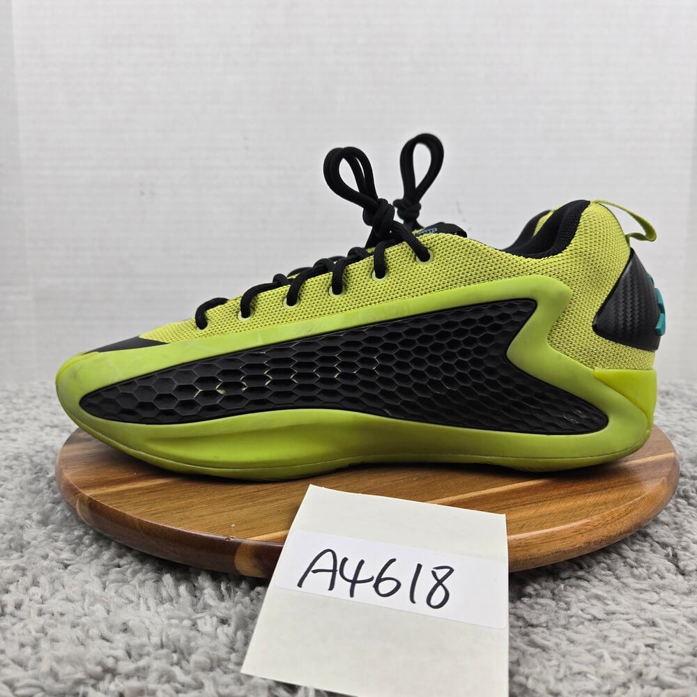 Adidas Mens 11 AE Anthony Edwards 1 Low Preloved Lime Basketball Shoe JS1778